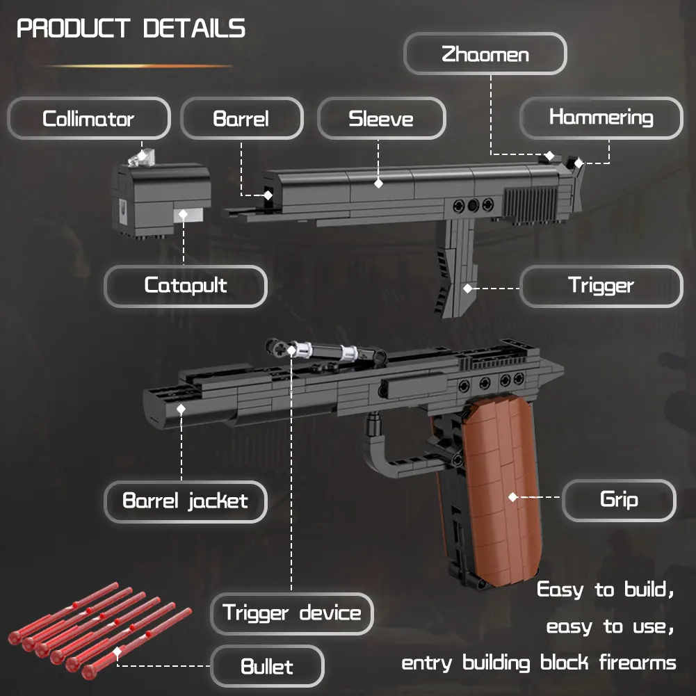 BZDA 95 АВТОМАТИЧЕСКАЯ винтовка пистолет строительные блоки PUBG AWM 98K снайперская