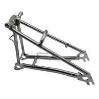 Chrome Molybdenum Steel Folded Bike Triangle Fork, Metal Rear Rack Folding