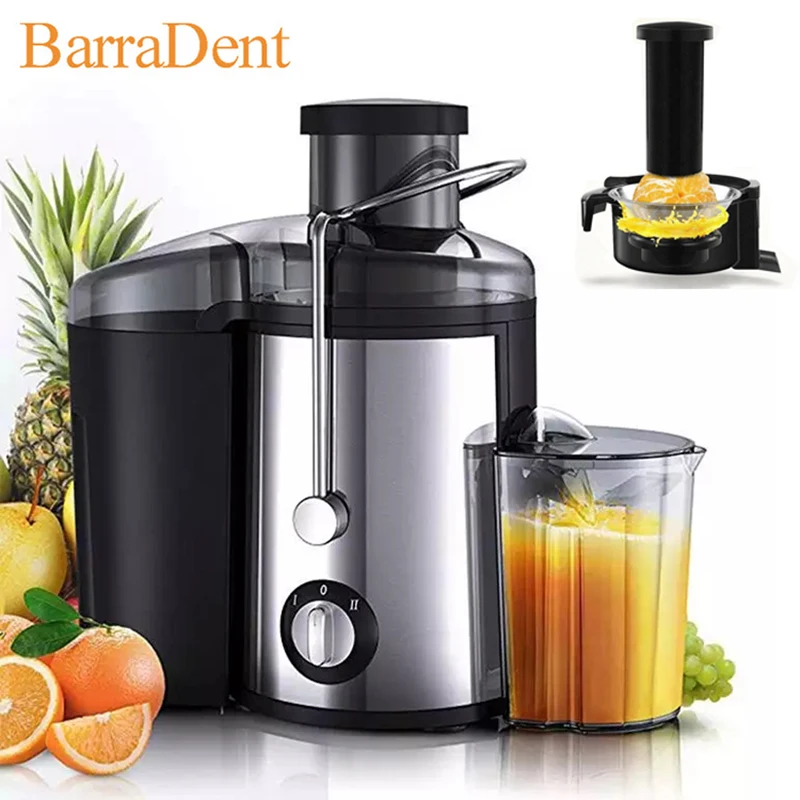 800W Hydraulic Centrifugal Juicer Professional Commercial Electric Juicer Vegetable Fruit Household Gear Adjustable Juicer