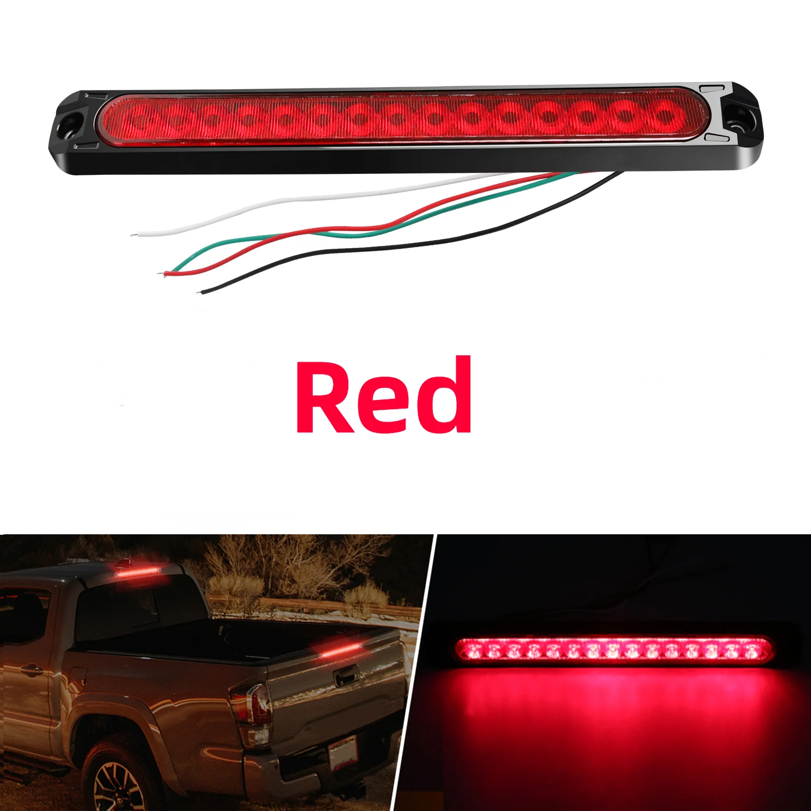 

Задний фонарь для прицепа, универсальный задний фонарь с последовательным потоком сигнала поворота для грузовика, пикапа, лод...