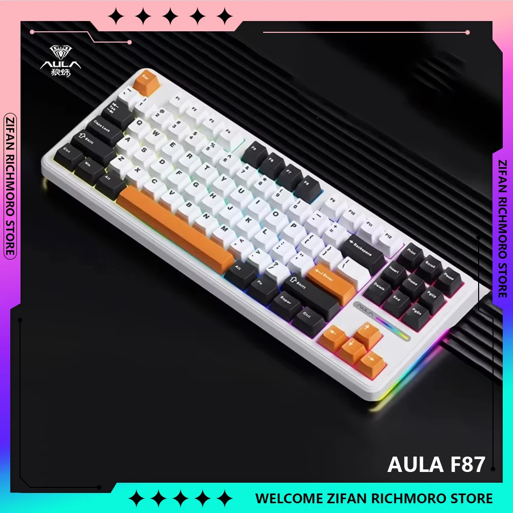 AULA F87 RGB боковой светильник с возможностью горячей замены механические
