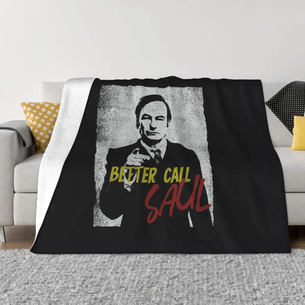 

Saul Goodman Blankets Flannel Printed Meme Movie Multi-function Ultra-Soft Throw Blankets for Bed Car Plush Thin Quilt