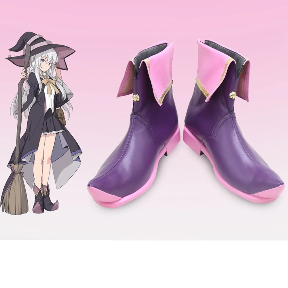 

Unisex Anime Cos Wandering Witch: The Journey of Elaina Ashen Cosplay Costumes Shoes Boots Custom Size