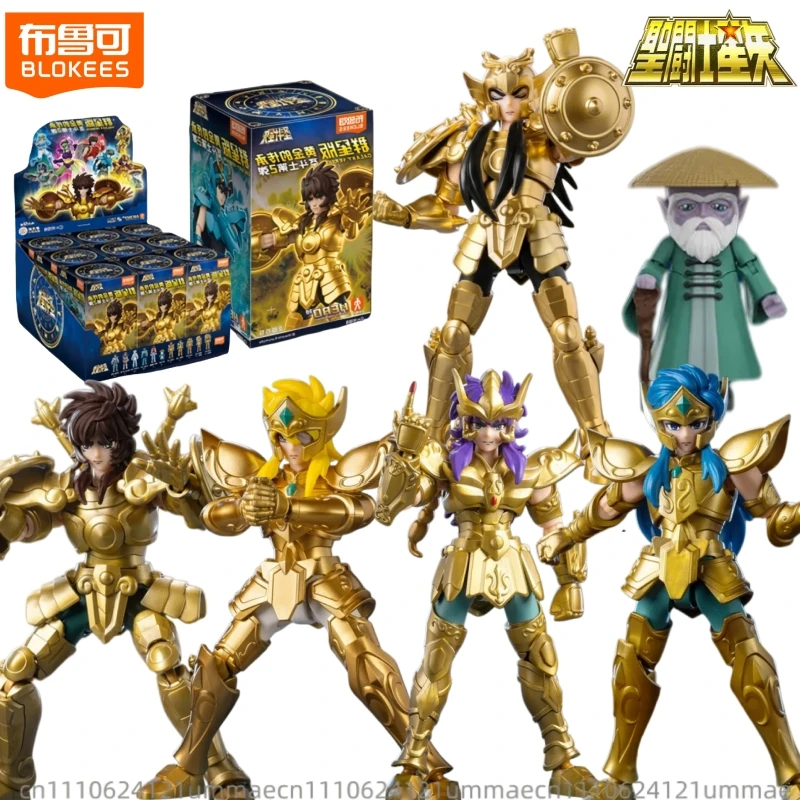 Фото Конструктор BLOKEES Saint Seiya Galaxy Edition 2nd: Подвижные сборные модели героев (Хёга, Ширю, Камус, Мило, Шайна) – Игрушки, украшения, подарки №1