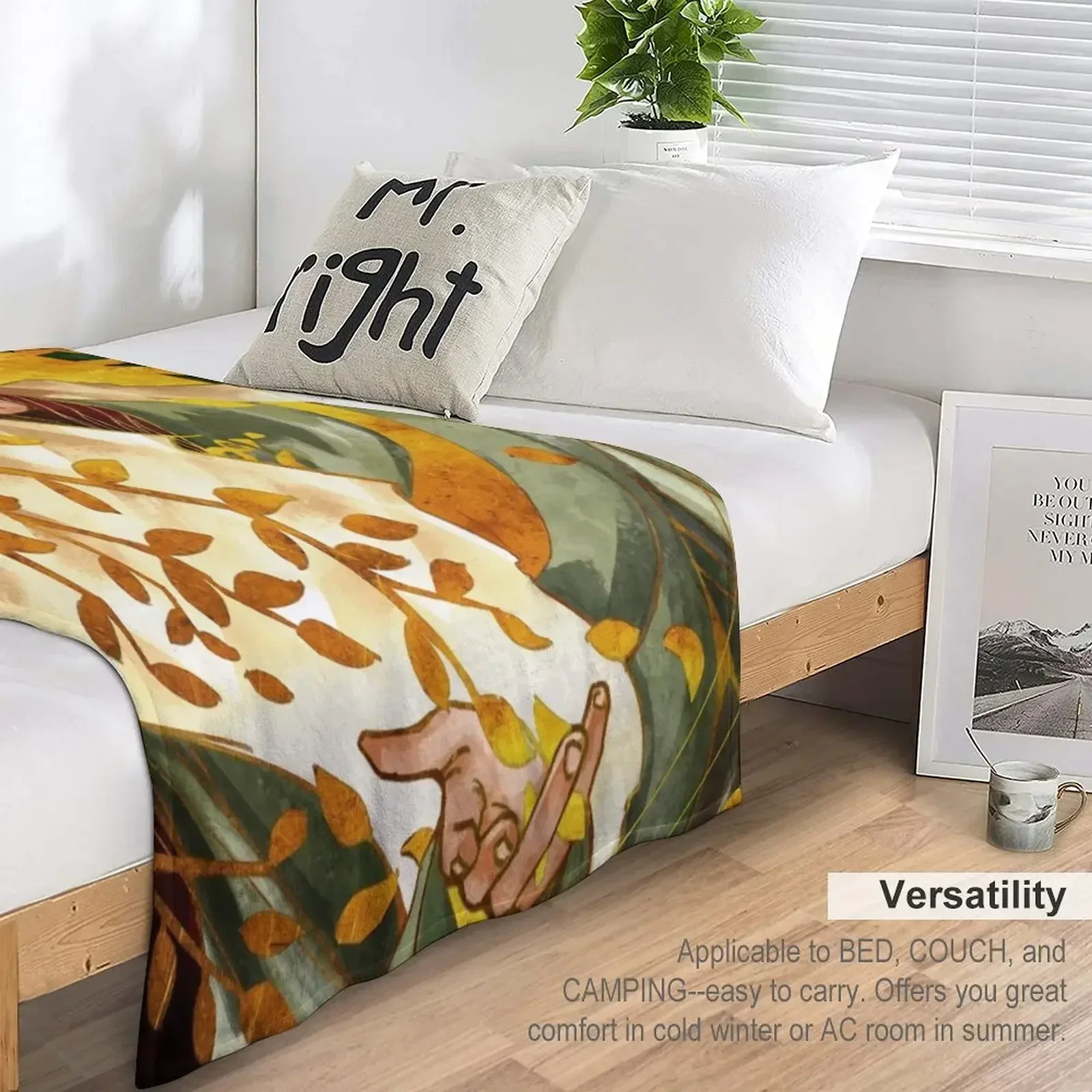 Solas from Dragon Age Карта Таро Плед Тонкие модные одеяла для диванов