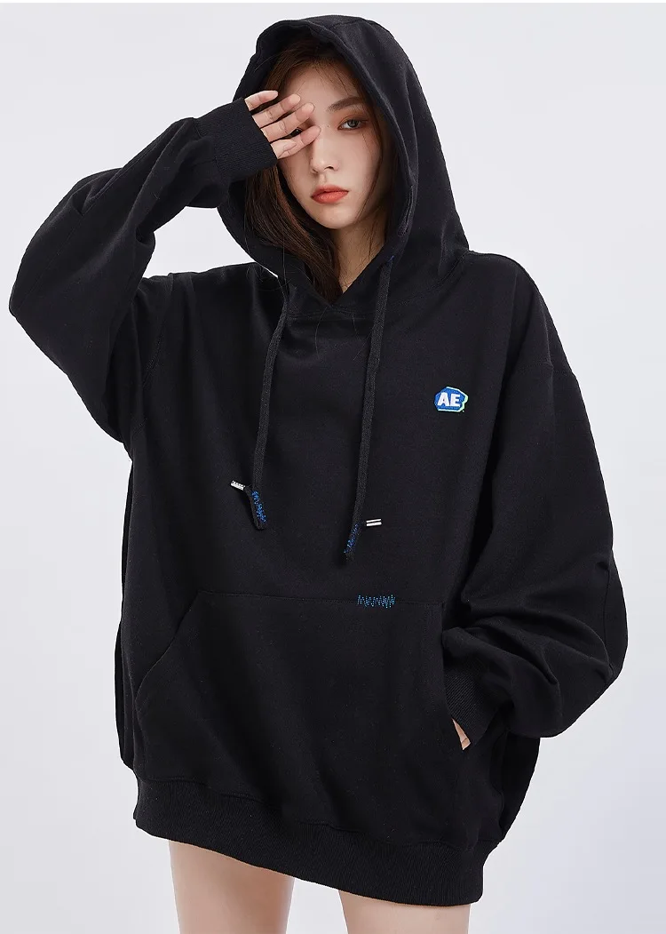 

ADER ERROR Hoodie Yiyan Qianxi Same Style 1:1 Top Quality ADER Embroidered Korean Version OS Male and Female Couple Sweatshirt