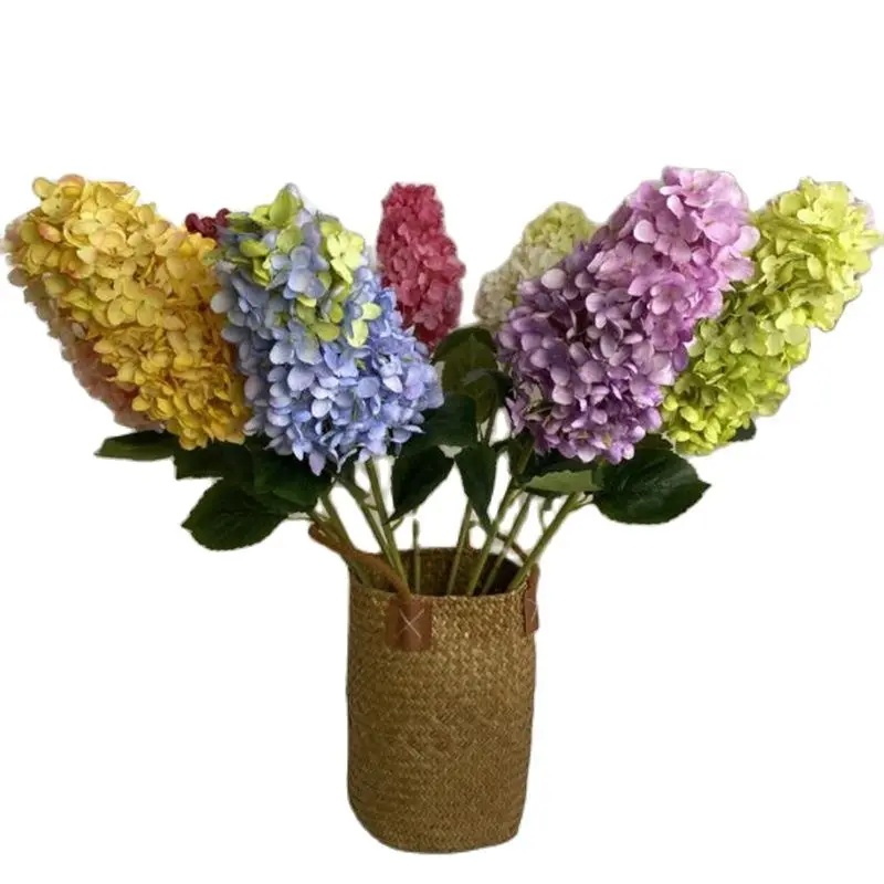 

ONE Faux Siingle Stem Srping Hydrangeas 32" Length Simulation Hydrangea Paniculata Sieb for Wedding Centerpieces