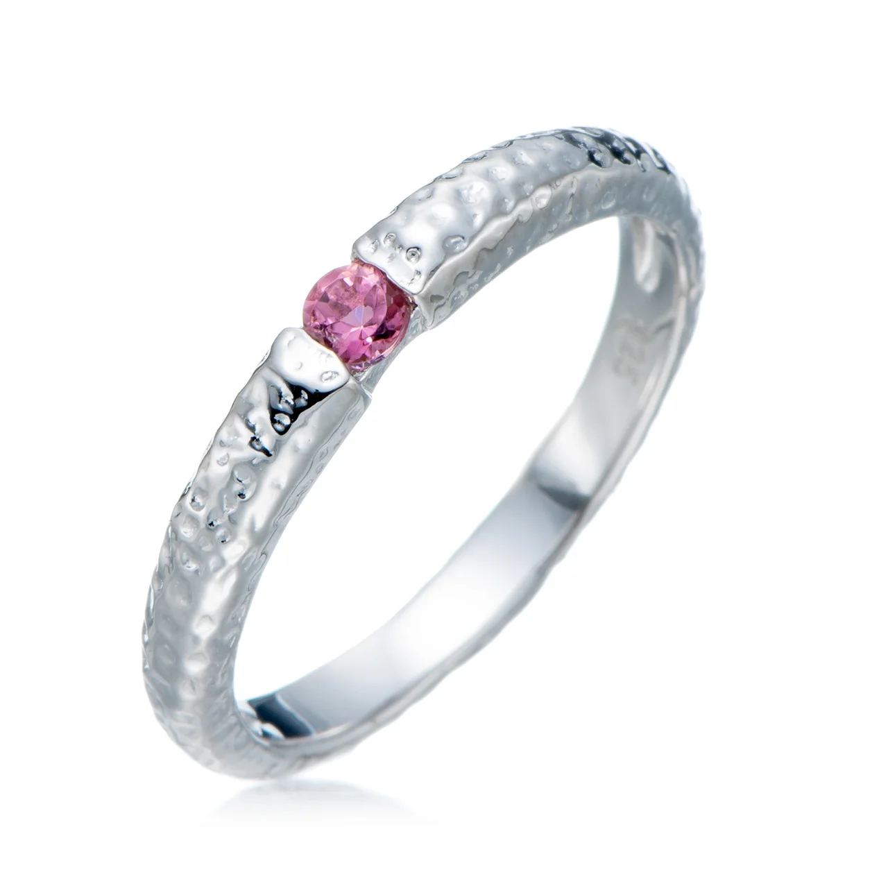 

GESIDE Multi Tourmaline Rhodium Over Sterling Silver Ring