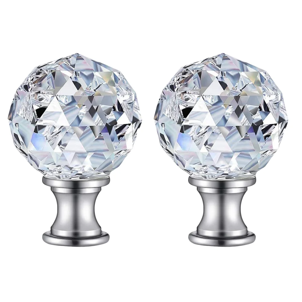 

2pcs Lamp Finial Antique Caps Knob Lamp Shade Finial Table Light Accessories