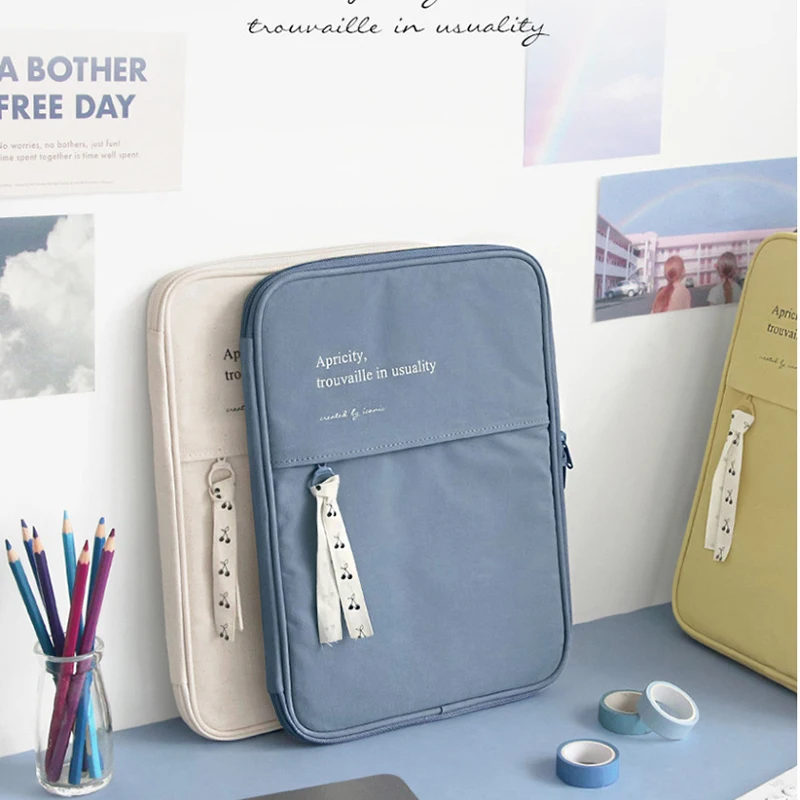 

Fashion Korean iPad Sleeve Bag For iPad Pro 10.2 iPad 10.5 iPad 10.9 iPad Pro 11 iPad Pro 12.9 Storage Pouch Carrying iPad Bag