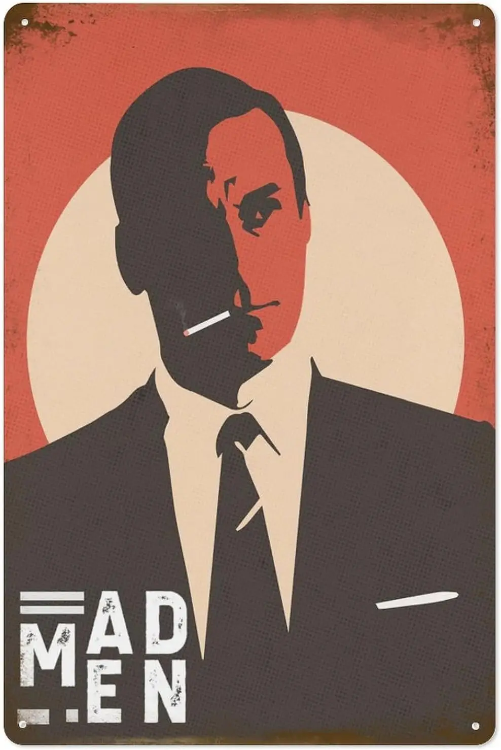 Металлический оловянный плакат Don Draper Mad Men 8 × 12 дюймов картина знак забавная