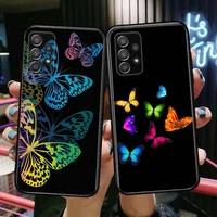 butterflies in the sky phone case hull for samsung galaxy a70 a50 a51 a71 a52 a40 a30 a31 a90 a20e 5g a20s black shell art cell