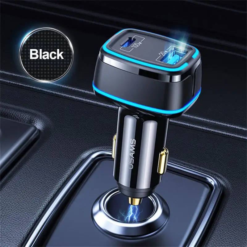 

Автомобильное зарядное устройство 120 Вт PD QC AFC SCP PPS USB A C, зарядное устройство со светодиодной подсветкой для iPhone, Xiaomi, Huawei, Samsung, телефонов, ноу...