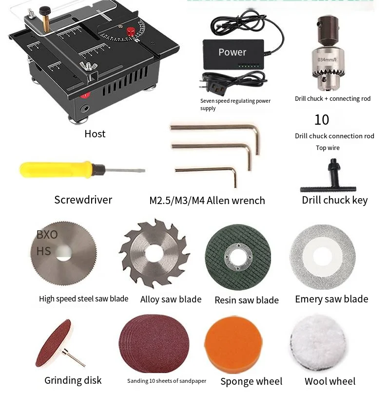 Мини-настольная маленькая настольная пила сделай сам деревообрабатывающая