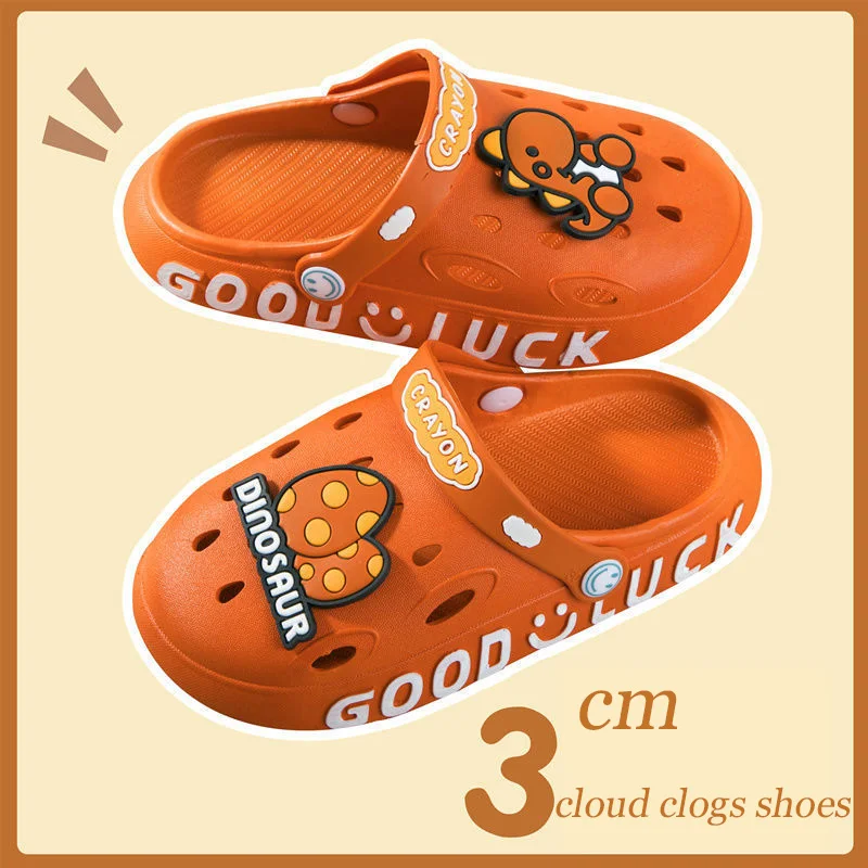 Симпатичные садовые кроссовки с динозаврами детские дешевые сандалии милым