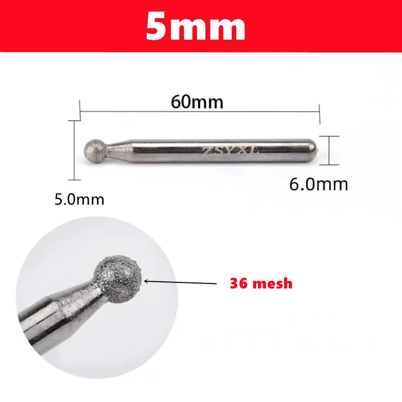 

Шлифовальная головка JWXZ с алмазным шариком 6 мм