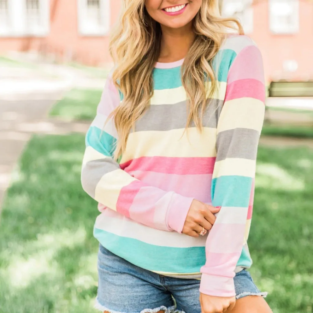 

Womens Winter Round Neck Basic Tee Ladies Long Sleeve Tops Blouse Pullover Peach Long Sleeve Blouse Shirt for Women