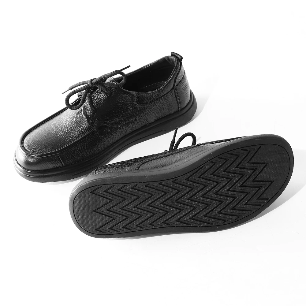 Верхний слой коровьей кожи! Высококачественная удобная черная кожаная