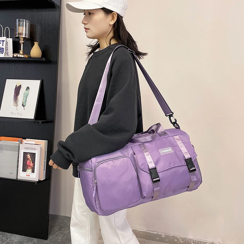 Large Capacity Korean Version Of The Fashion Travel Bag Female Backpack Trend Male Waterproof Luggage Storage Bag School Bag M12