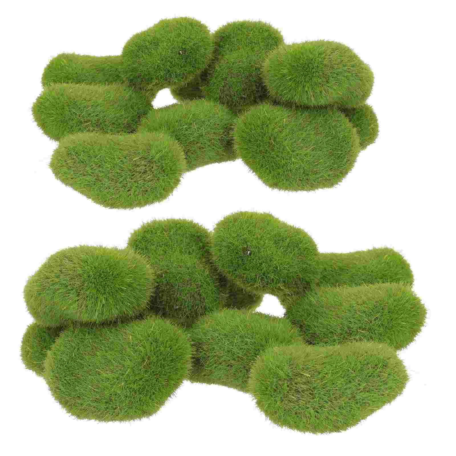 

20 Pcs Artificial Moss Stone Plants Decor Lifelike Mossy Stone False Moss Gardening Fake Stone Foam Artificial Mossy Stone