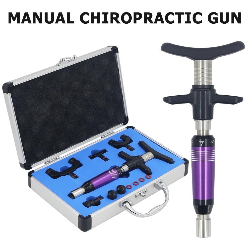 

NEW Chiropractic Adjusting Tool Massage Gun Manual Spine Cervical Pain Muscle Relax Massager Adjustment Vertebration Tools 2022