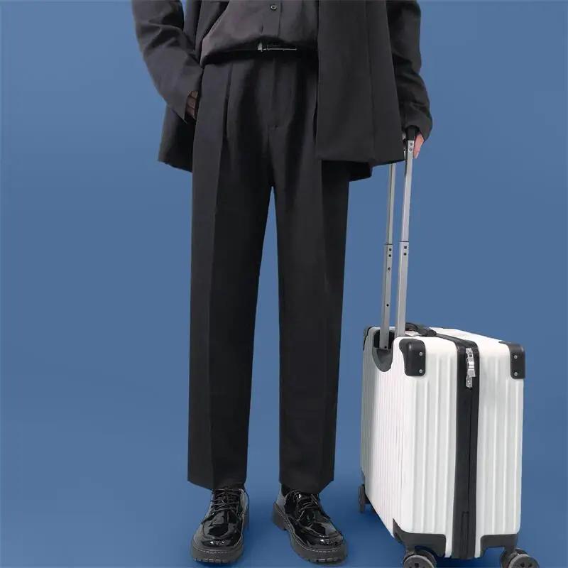 Осень 2022 мужские Свободные повседневные брюки EOENKKY цвета хаки деловые