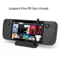 game console charging dock for steam deck game console dock charger black