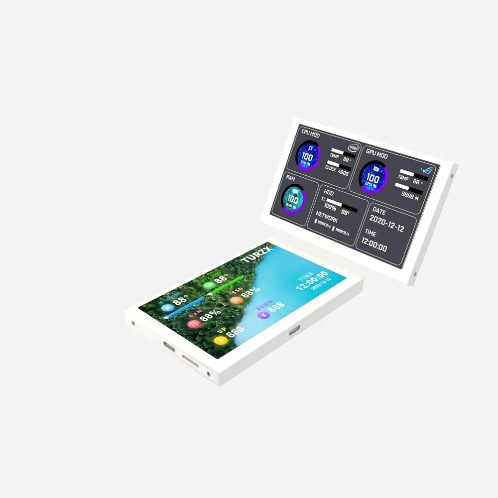 Новый корпус ПК Монитор 5 0-дюймовый IPS TYPE-C Вторичный экран Компьютер Процессор