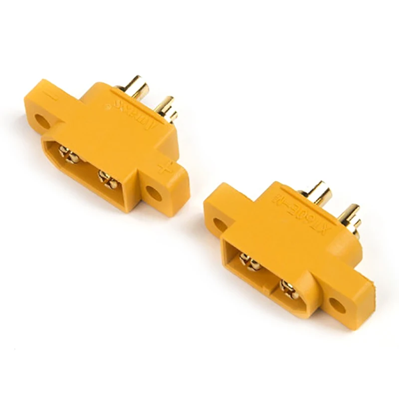 

5PCS Original AMASS XT60E-M XT60E1-M Fixed XT60 Male Plug Connector for RC Model Airplane Helicopter FPV Racing Drone Vehicles