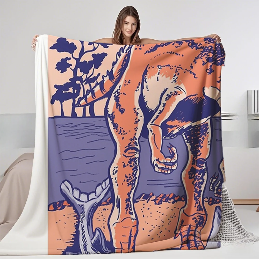 Новый стиль Spinosaurus the Hunter Одеяло festa del papà regalo: sofás camas narzuta na kanapę подарки на день
