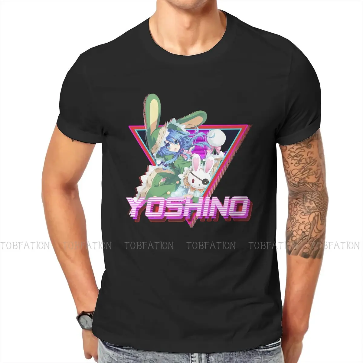 

DATE A LIVE Creative TShirt for Men Yoshino Aesthetic Round Neck Pure Cotton T Shirt Distinctive Gift Clothes Tops 6XL