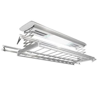 extendable aluminum motorized ceiling auto serilizing wireless remote clothes drying rack in china