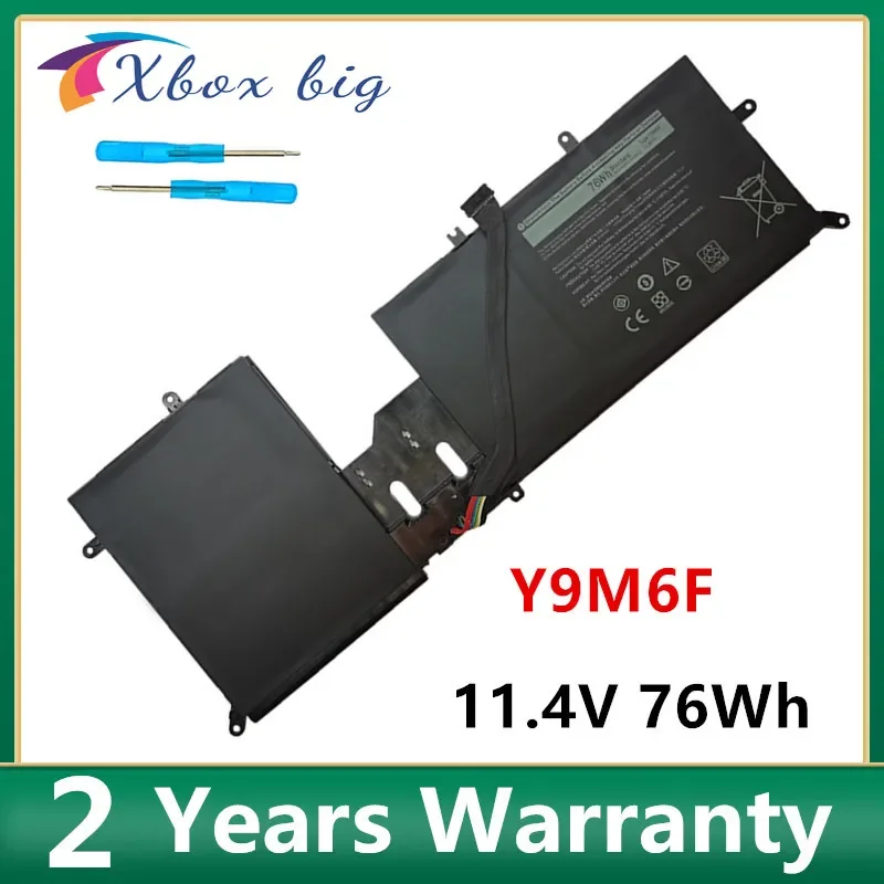 Аккумулятор 11 4 в 76Wh Y9M6F 08K84Y для ноутбука DELL Alienware M15 M17 R2 P41E P87F ALW15M C7XD9 R4958W P41E001 P87F00