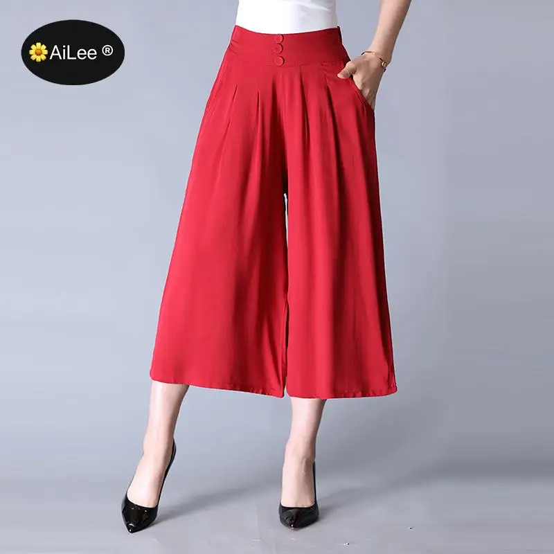 Big Size 4XL Linen Summer New Casual Women Shorts Skirts High Waist Wide Leg Pleated Skirt Women Soft Skirt Feminina Bermudas