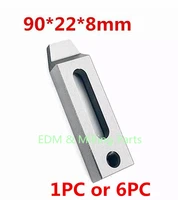 1pc6pc cnc wire edm machine stainless steel jig holder clamp 90 x 22 x 8mm m8 screw sparks tool