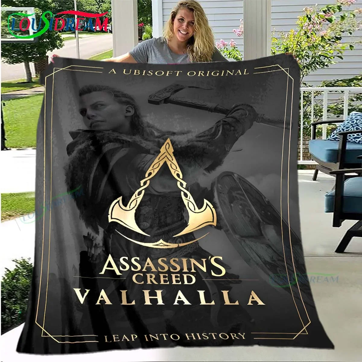 

LOUSIDREAM 3D Ассасин' Creed Фланелевое одеяло