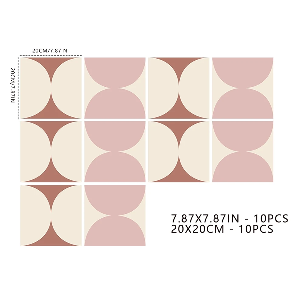 

ПВХ наклейки на плитку 10 шт.