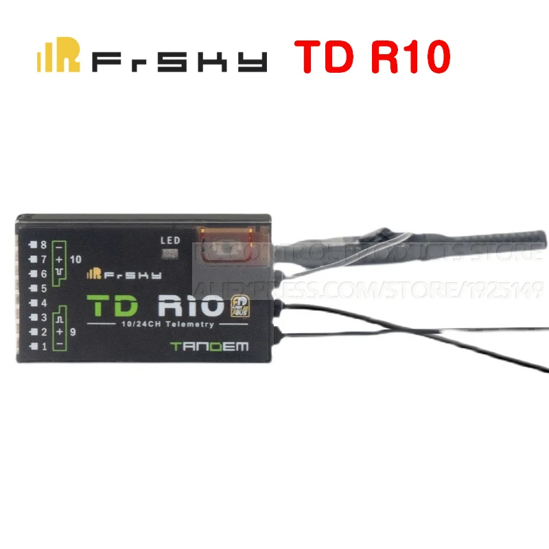 

Приемник FrSky TD R10 2,4 ГГц 900 МГц, двухчастотный, 10CH PWM, канальный приемник для дистанционного управления самолетом, вертолетом, дроном