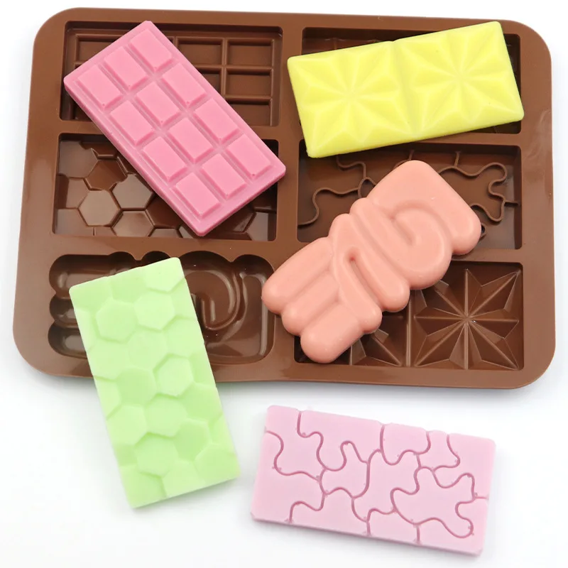 

Silicone Mini Rectangular Chocolate Mold Ice Plate Mousse Cake Decoration Baking Mold Biscuit Jelly Candy Tools DIY Kitchen