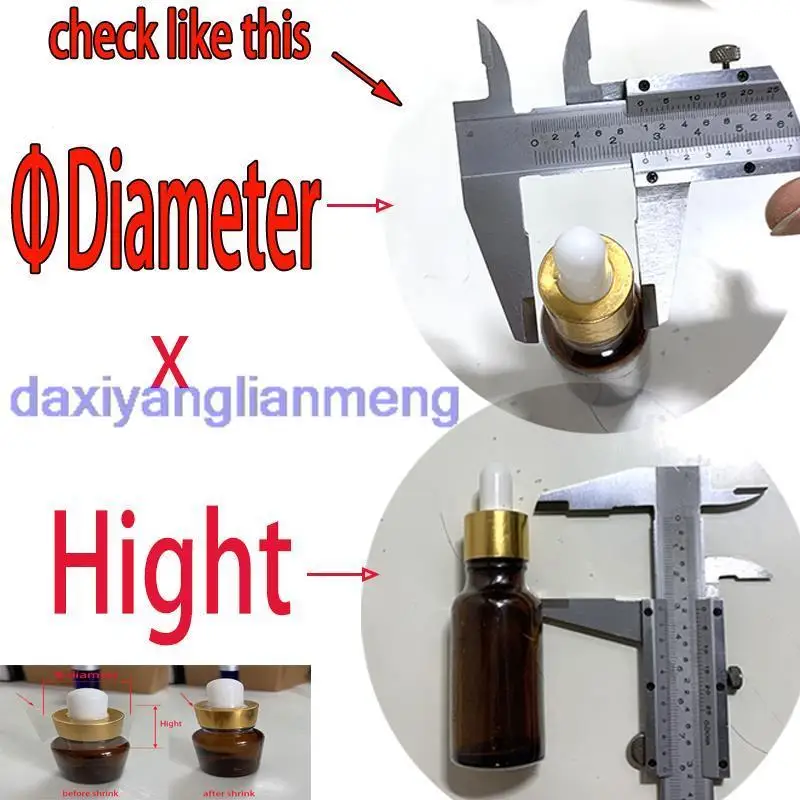 

Прозрачные термоусадочные ленты daxiyanglianmeng для бутылок PVC