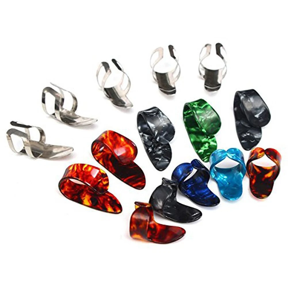 15 шт. медиаторы для гитары Hump Finger металлические + пластик