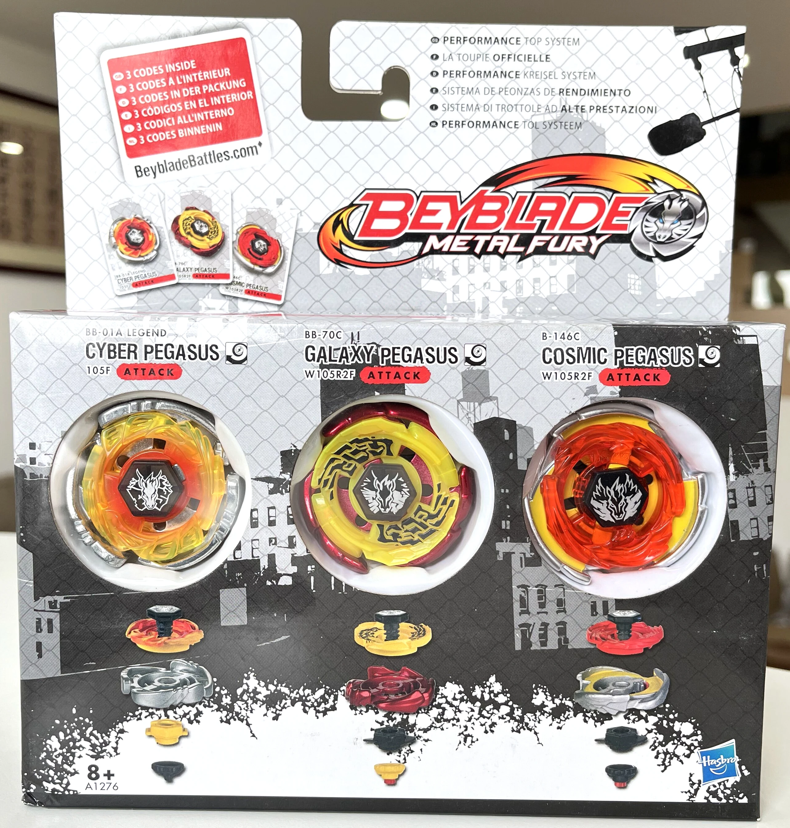 

Beyblade BB-01A CYBER PEGASUS LEGEND BB-70C GALAXY PEGASUS B-146C COSMIC