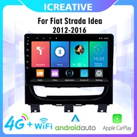 2din android multimedia player for fiat strada idea 2012 2016 9inch 4g carplay navigation gps head unit car stereo with frame