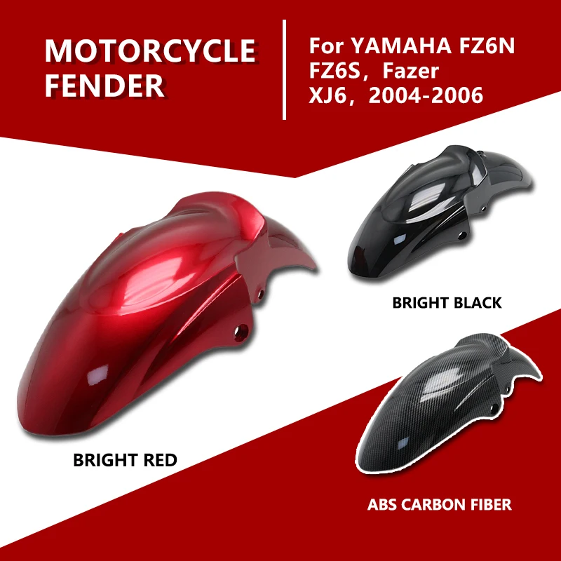 

Motorcycle Front Wheel Fender for Yamaha FZ6N FZ6S Fazer XJ6 FZ6 N/S 2004 2005 2006 06 Mudguard Mudflap Splash Mud Guard Cover