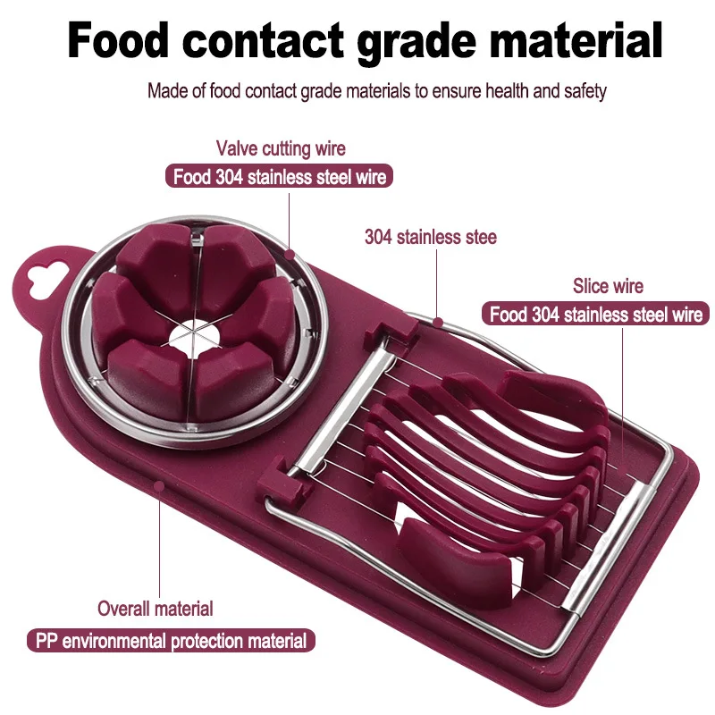 2-в-1 ломтерезка для яиц бытовой резак многофункциональная Songhua консервированный