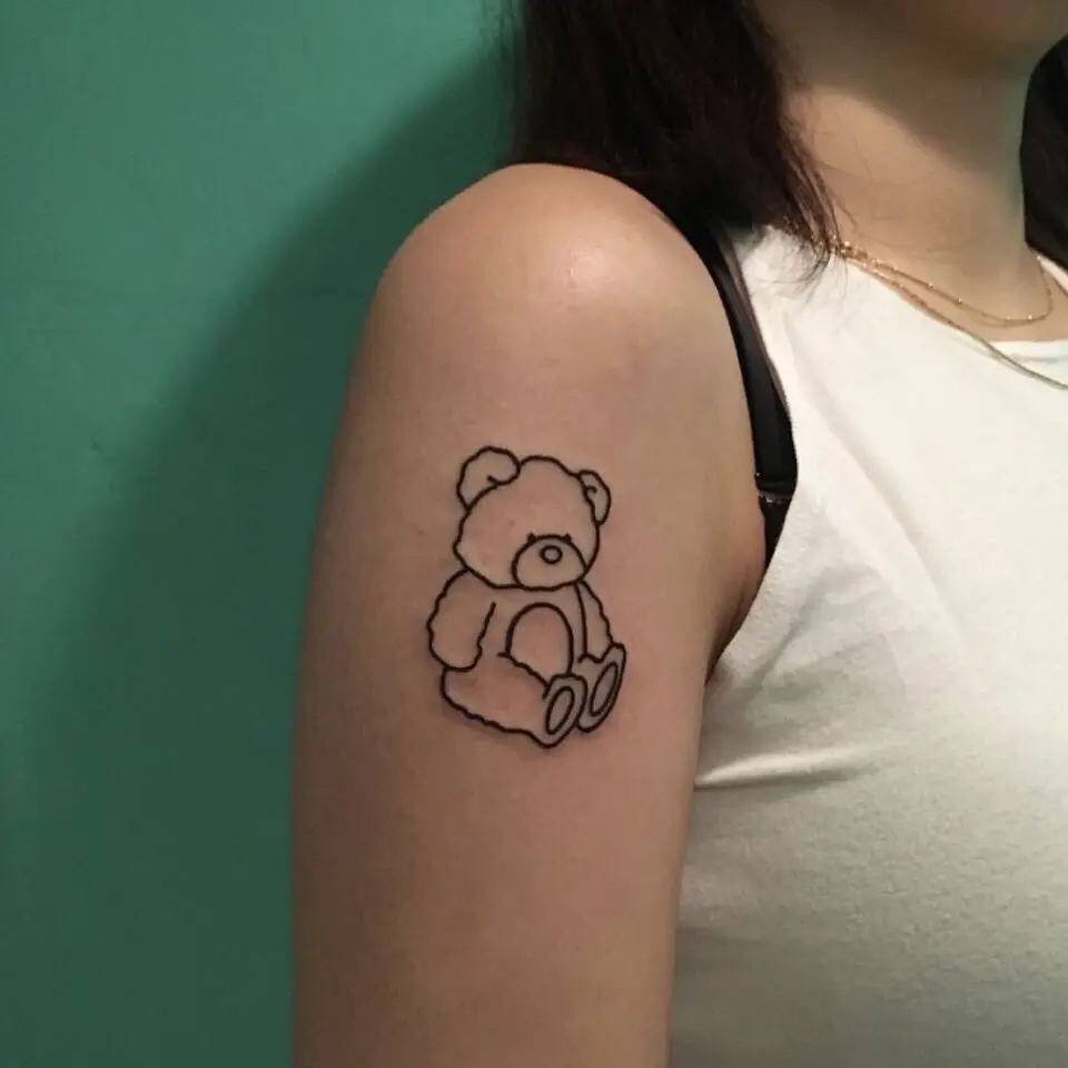 

Cartoon Bear Tattoo Stickers Waterproof Stickers Sexy Temporary Tattoo Body Fake Tattoo for Men Women Art Painting Arm Kawaii