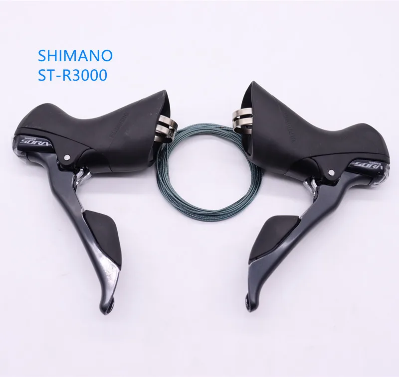 Рычаги тормозные SHIMANO SORA ST R3000 2x9S 18 S переключения передач детали для шоссейного - Цена: 9979.35