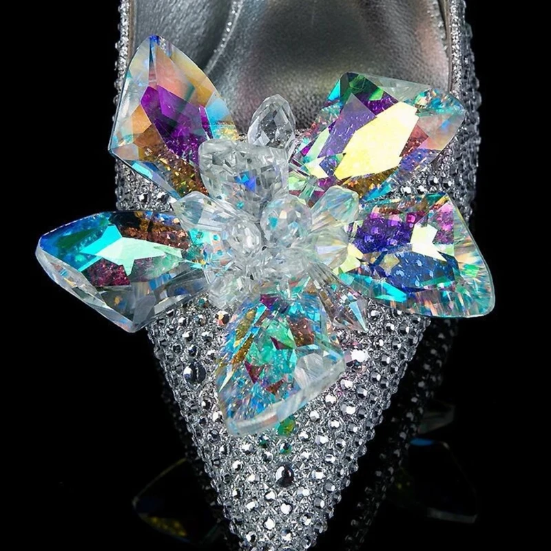 

Shoe Decoration Crystal Luxury Women Clothes Charms DIY High Heels Sandals Pumps