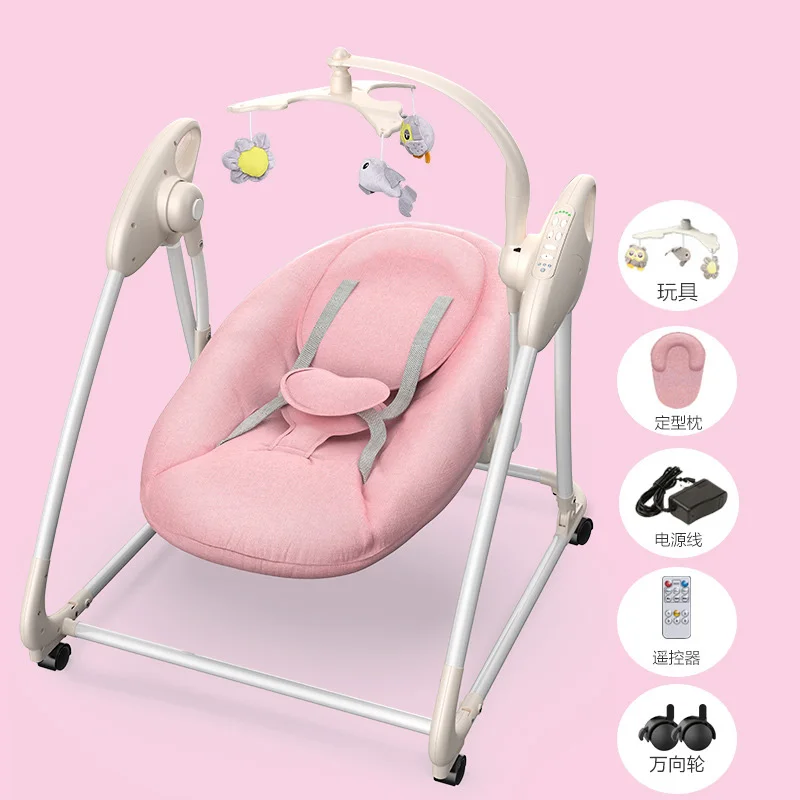 

Multifunction Baby Electric Rocking Chair Comfort Reclining Chair Newborns Baby Sleeping Cradle Bed With Bluetooth 0-3 years old
