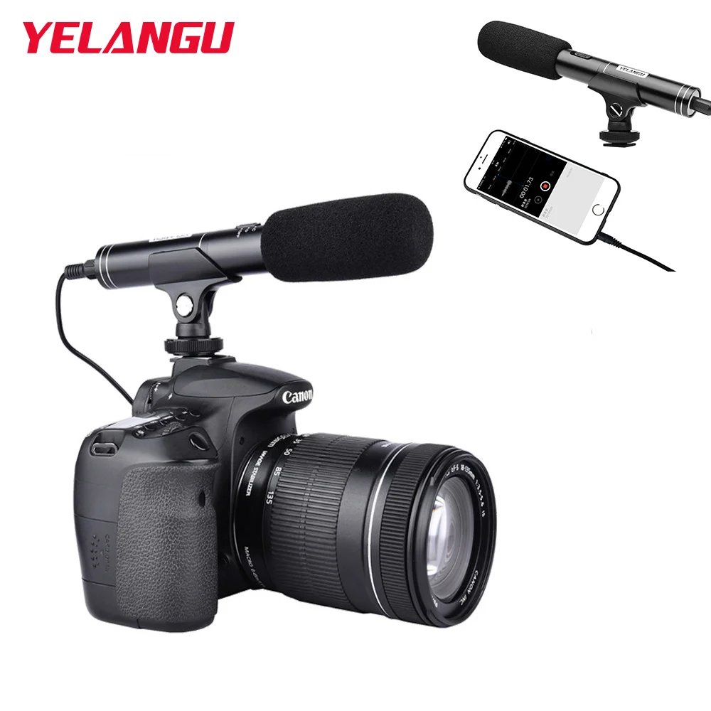 

YELANGU MIC01 Microphone Condenser Recording For Camera Recording Vocals Voice YouTube Tiktok for iphone Xiaomi